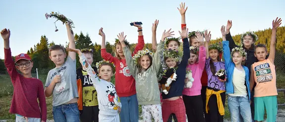 Ukraine: Im Sommercamp können sich Kinder von Kriegserfahrungen erholen. 